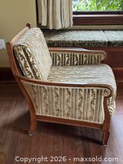 MaxSold Auction: Antique French Walnut Louis XVI Style Squareback Bergere Chair  - Victoria (British Columbia, Canada) SELLER MANAGED Estate Sale Online Auction - Simcoe Street