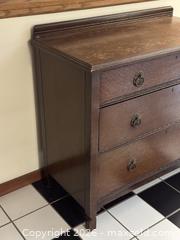 MaxSold Auction: Antique Oak Chest of Drawers  - Victoria (British Columbia, Canada) SELLER MANAGED Estate Sale Online Auction - Simcoe Street