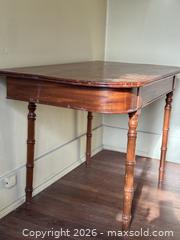 MaxSold Auction: Antique Walnut Georgian-Style Console Table  - Victoria (British Columbia, Canada) SELLER MANAGED Estate Sale Online Auction - Simcoe Street