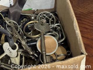 MaxSold Auction: Box of Vintage and Modern Keys  - Victoria (British Columbia, Canada) SELLER MANAGED Estate Sale Online Auction - Simcoe Street