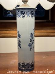 MaxSold Auction: Delft Blue Sailing Ship Table Lamp  - Victoria (British Columbia, Canada) SELLER MANAGED Estate Sale Online Auction - Simcoe Street