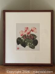 MaxSold Auction: Framed Japanese Floral Watercolour  - Victoria (British Columbia, Canada) SELLER MANAGED Estate Sale Online Auction - Simcoe Street