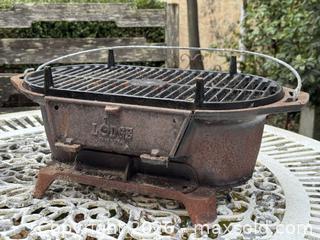 MaxSold Auction: Lodge Cast Iron Sportsman Pro Grill and Weber Chimney Starter  - Victoria (British Columbia, Canada) SELLER MANAGED Estate Sale Online Auction - Simcoe Street