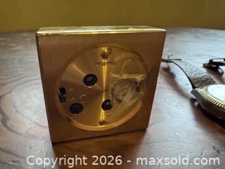 MaxSold Auction: Lot of Four Vintage Watches and Swiss Clock - Victoria (British Columbia, Canada) SELLER MANAGED Estate Sale Online Auction - Simcoe Street