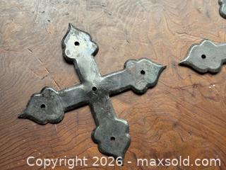 MaxSold Auction: Lot of Gothic/Cossack Cross Hardware Mounts  - Victoria (British Columbia, Canada) SELLER MANAGED Estate Sale Online Auction - Simcoe Street
