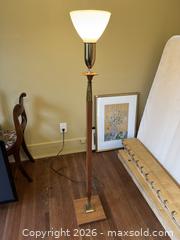 MaxSold Auction: Mid-Century Brass and Wood Floor Lamp - Victoria (British Columbia, Canada) SELLER MANAGED Estate Sale Online Auction - Simcoe Street