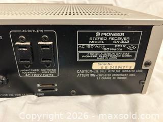 MaxSold Auction: Pioneer SX-303 Stereo Receiver  - Victoria (British Columbia, Canada) SELLER MANAGED Estate Sale Online Auction - Simcoe Street