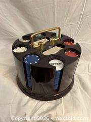 MaxSold Auction: Poker Chip Rack Holder and Deck  - Victoria (British Columbia, Canada) SELLER MANAGED Estate Sale Online Auction - Simcoe Street
