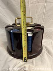 MaxSold Auction: Poker Chip Rack Holder and Deck  - Victoria (British Columbia, Canada) SELLER MANAGED Estate Sale Online Auction - Simcoe Street