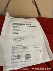 MaxSold Auction: Sony CDX-656 Mobile Disc Changer  - Victoria (British Columbia, Canada) SELLER MANAGED Estate Sale Online Auction - Simcoe Street