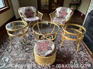 MaxSold Auction: Vintage Bamboo/Rattan Sunroom Furniture Set - Victoria (British Columbia, Canada) SELLER MANAGED Estate Sale Online Auction - Simcoe Street