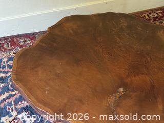 MaxSold Auction: Vintage Live Edge Oak Coffee Table  - Victoria (British Columbia, Canada) SELLER MANAGED Estate Sale Online Auction - Simcoe Street