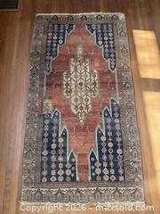 MaxSold Auction: Vintage Persian Mazlaghan Thunder Runner Rug  - Victoria (British Columbia, Canada) SELLER MANAGED Estate Sale Online Auction - Simcoe Street