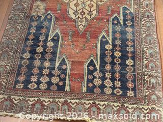 MaxSold Auction: Vintage Persian Mazlaghan Thunder Runner Rug  - Victoria (British Columbia, Canada) SELLER MANAGED Estate Sale Online Auction - Simcoe Street