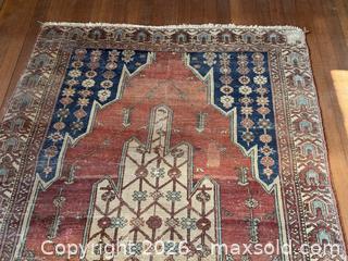 MaxSold Auction: Vintage Persian Mazlaghan Thunder Runner Rug  - Victoria (British Columbia, Canada) SELLER MANAGED Estate Sale Online Auction - Simcoe Street