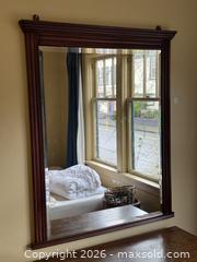 MaxSold Auction: Wood Accent Frame Wall Mirror  - Victoria (British Columbia, Canada) SELLER MANAGED Estate Sale Online Auction - Simcoe Street