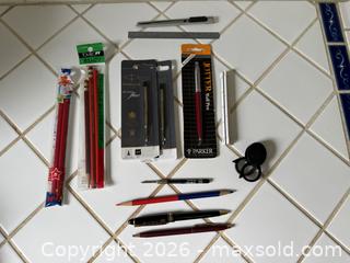 MaxSold Auction: Assorted Vintage Pens & Pencils: Parker, Tombo, & More -  Mountain View (California, USA) SELLER MANAGED Estate Sale Online Auction - Clark Avenue