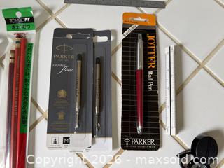 MaxSold Auction: Assorted Vintage Pens & Pencils: Parker, Tombo, & More -  Mountain View (California, USA) SELLER MANAGED Estate Sale Online Auction - Clark Avenue