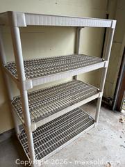 MaxSold Auction: Contico 4-Tier Ventilated Plastic Storage Shelf Unit -  Mountain View (California, USA) SELLER MANAGED Estate Sale Online Auction - Clark Avenue