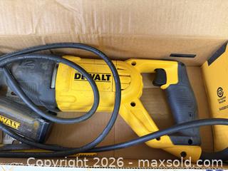 MaxSold Auction: DEWALT 12 -Amp Variable Speed Reciprocating Saw -  Mountain View (California, USA) SELLER MANAGED Estate Sale Online Auction - Clark Avenue