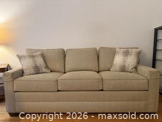 MaxSold Auction: Ethan Allen Herringbone Sofa w/ Original Tags -  Mountain View (California, USA) SELLER MANAGED Estate Sale Online Auction - Clark Avenue