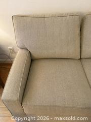 MaxSold Auction: Ethan Allen Herringbone Sofa w/ Original Tags -  Mountain View (California, USA) SELLER MANAGED Estate Sale Online Auction - Clark Avenue