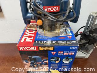 MaxSold Auction: Ryobi 1-3/4 Peak HP Plunge Router -  Mountain View (California, USA) SELLER MANAGED Estate Sale Online Auction - Clark Avenue