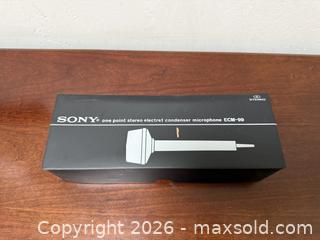MaxSold Auction: Sony ECM-99 One Point Stereo Electret Condenser Microphone -  Mountain View (California, USA) SELLER MANAGED Estate Sale Online Auction - Clark Avenue