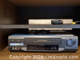MaxSold Auction: Sony Video Cassette Recorder w/ Accessories -  Mountain View (California, USA) SELLER MANAGED Estate Sale Online Auction - Clark Avenue