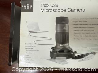 MaxSold Auction: The Sharper Image 130x USB Microscope Camera -  Mountain View (California, USA) SELLER MANAGED Estate Sale Online Auction - Clark Avenue