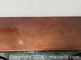 MaxSold Auction: Vintage Bombay Co. Mahogany Console with Queen Anne Legs -  Mountain View (California, USA) SELLER MANAGED Estate Sale Online Auction - Clark Avenue