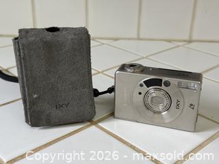 MaxSold Auction: Vintage Canon IXY 320 Camera w/ Case -  Mountain View (California, USA) SELLER MANAGED Estate Sale Online Auction - Clark Avenue