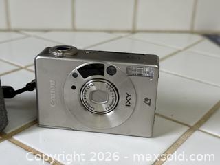 MaxSold Auction: Vintage Canon IXY 320 Camera w/ Case -  Mountain View (California, USA) SELLER MANAGED Estate Sale Online Auction - Clark Avenue