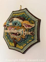 MaxSold Auction: Vintage Foo Dog Octagonal Ceramic Wall Hanging -  Mountain View (California, USA) SELLER MANAGED Estate Sale Online Auction - Clark Avenue