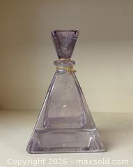 MaxSold Auction: Vintage Italian Sc 24% Lead Crystal Pink Purple Art Glass Perfume Bottle. Beautiful!! -  Mountain View (California, USA) SELLER MANAGED Estate Sale Online Auction - Clark Avenue