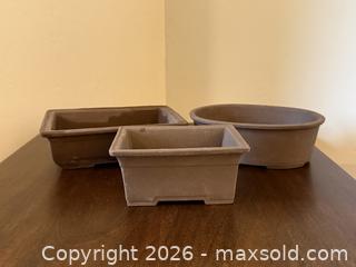 MaxSold Auction: Vintage Japanese Bonsai Planter Pots 1 of 2. Signed/Marked.  -  Mountain View (California, USA) SELLER MANAGED Estate Sale Online Auction - Clark Avenue
