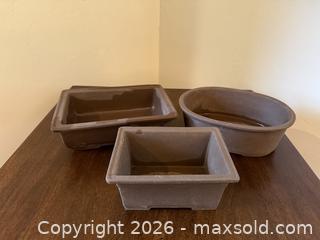 MaxSold Auction: Vintage Japanese Bonsai Planter Pots 1 of 2. Signed/Marked.  -  Mountain View (California, USA) SELLER MANAGED Estate Sale Online Auction - Clark Avenue