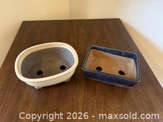 MaxSold Auction: Vintage Japanese Bonsai Planter Pots 2 of 2. Signed/Marked.  -  Mountain View (California, USA) SELLER MANAGED Estate Sale Online Auction - Clark Avenue