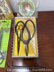 MaxSold Auction: Vintage Japanese Bonsai Tools. Scissors and More! Very Cool Pieces! -  Mountain View (California, USA) SELLER MANAGED Estate Sale Online Auction - Clark Avenue