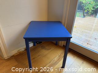MaxSold Auction: Vintage Kids Blue Play Table  -  Mountain View (California, USA) SELLER MANAGED Estate Sale Online Auction - Clark Avenue