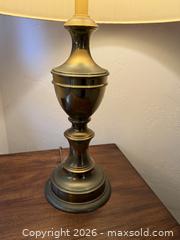 MaxSold Auction: Vintage Mid-Century Brass Stiffel Style Urn Table Lamp 2 of 2 -  Mountain View (California, USA) SELLER MANAGED Estate Sale Online Auction - Clark Avenue