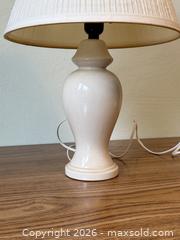 MaxSold Auction: Vintage Mid-Century White Ceramic Small Table Lamp -  Mountain View (California, USA) SELLER MANAGED Estate Sale Online Auction - Clark Avenue