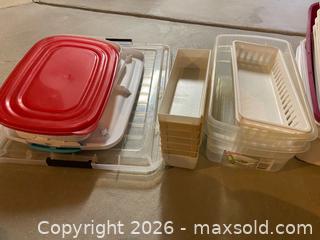 MaxSold Auction: 10+ Generic Plastic Storage Bins, Lids, Baskets & Drawers - Longmont (Colorado, USA) PARTNER MANAGED Estate Sale Online Auction - Whitehall Drive