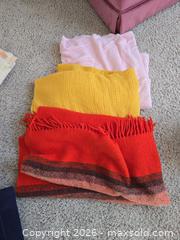 MaxSold Auction: 5 Throw Blankets, 2 Old Quilts, Wall Carpet, 2 Blow Up Twin Mattresses, Yellow Bin - Longmont (Colorado, USA) PARTNER MANAGED Estate Sale Online Auction - Whitehall Drive