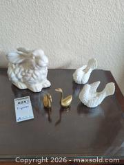 MaxSold Auction: Assorted bird and bunny figurines.  - Longmont (Colorado, USA) PARTNER MANAGED Estate Sale Online Auction - Whitehall Drive