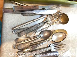 MaxSold Auction: Assorted Silver-Plated Flatware Collection (Various Makers) - Longmont (Colorado, USA) PARTNER MANAGED Estate Sale Online Auction - Whitehall Drive