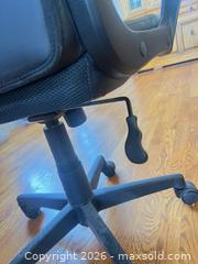 MaxSold Auction: Black Faux Leather Mid-Back Office Chair, Adjustable Height - Longmont (Colorado, USA) PARTNER MANAGED Estate Sale Online Auction - Whitehall Drive