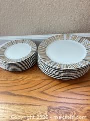 MaxSold Auction: Cindy Crawford Porcelain Dinner & Salad Plate Set, 16-Piece - Longmont (Colorado, USA) PARTNER MANAGED Estate Sale Online Auction - Whitehall Drive