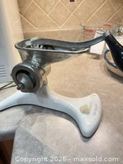 MaxSold Auction: Enterprise Manual Meat Grinder / Food Mill, Cast Metal Countertop - Longmont (Colorado, USA) PARTNER MANAGED Estate Sale Online Auction - Whitehall Drive