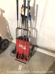 MaxSold Auction: Foreway / Scotty 9-Piece Golf Club Set with Bag & Push Cart - Longmont (Colorado, USA) PARTNER MANAGED Estate Sale Online Auction - Whitehall Drive